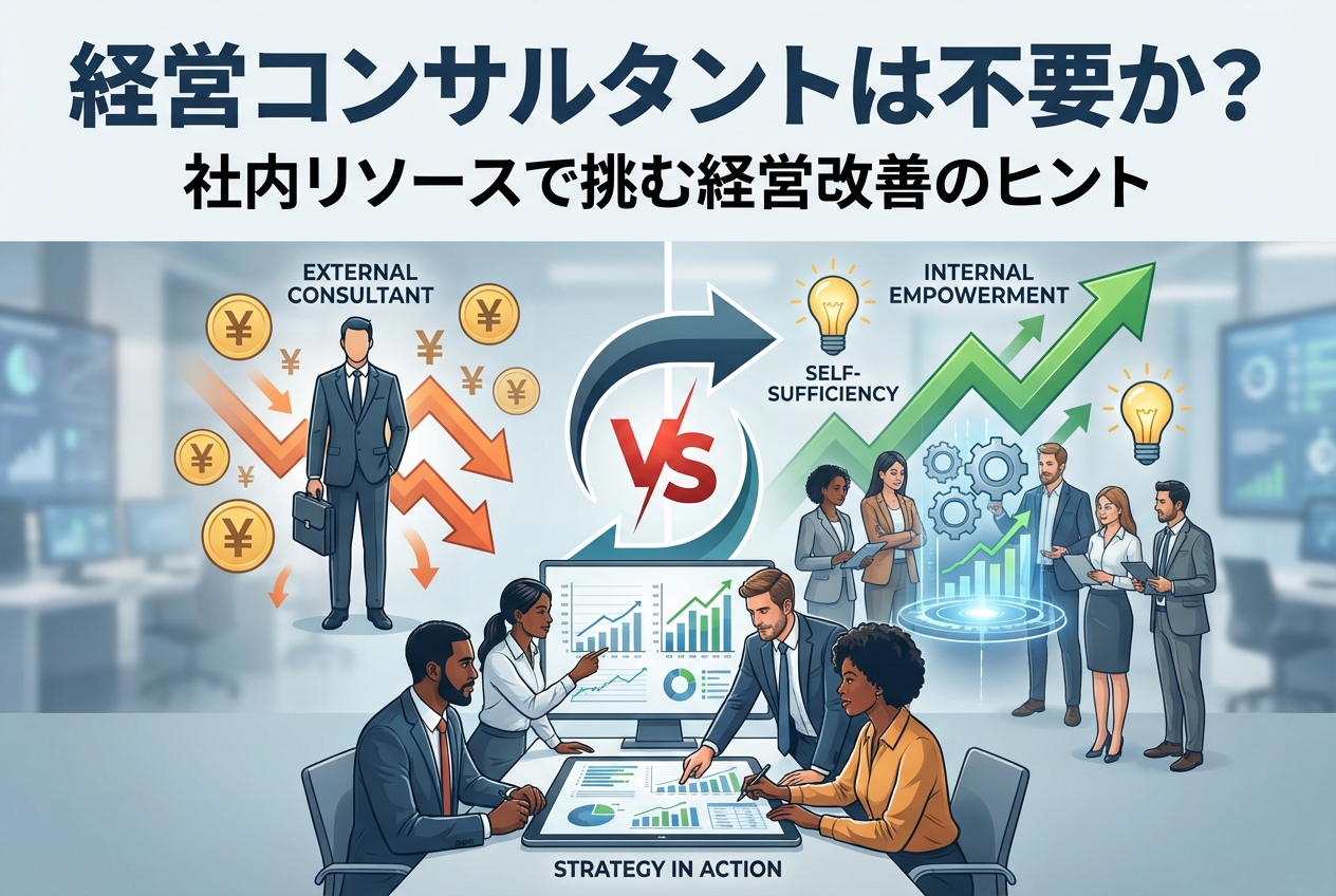 経営コンサルタントは不要か？社内リソースで挑む経営改善のヒント