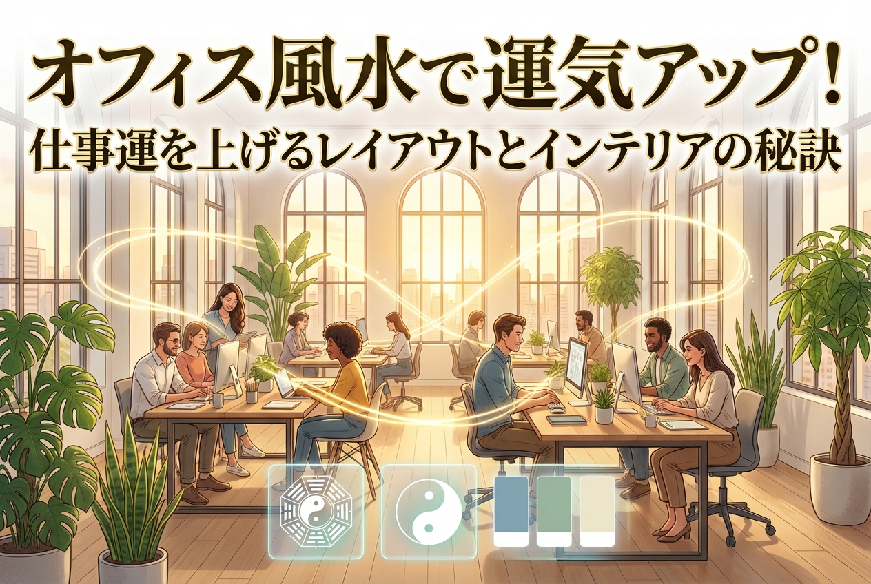 オフィス風水で運気アップ！仕事運を上げるレイアウトとインテリアの秘訣