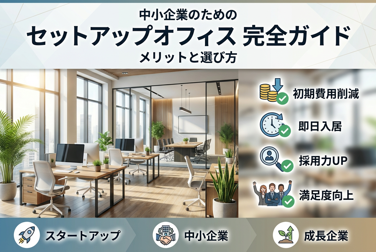 中小企業のためのセットアップオフィス完全ガイド｜メリットと選び方
