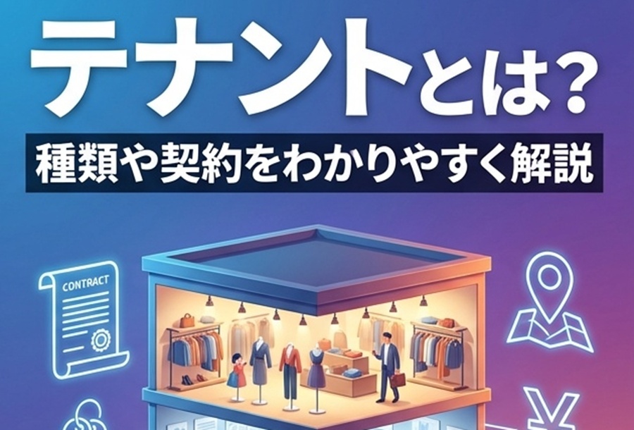 テナントとは？種類や契約をわかりやすく解説