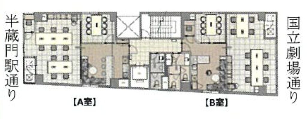 NOVEL WORK 半蔵門 4階A室 図面