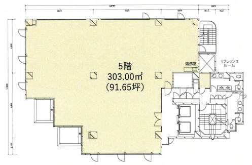 A-PLACE恵比寿東 5階平面図