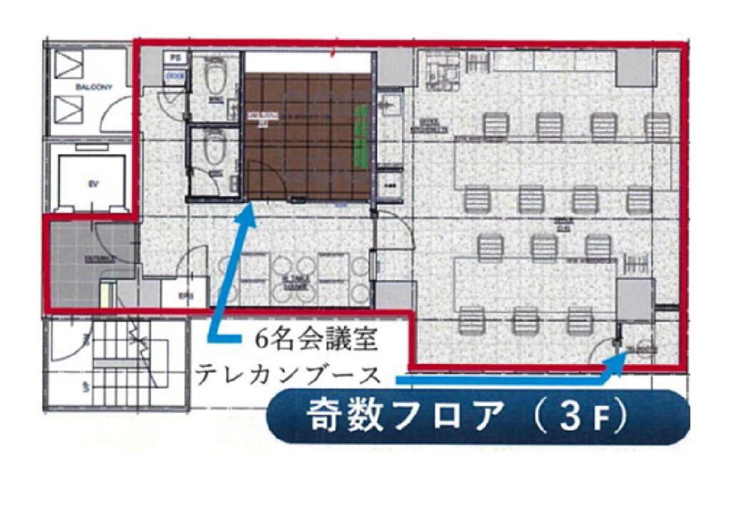Biz Feel KAYABACHO 3階 レイアウト図