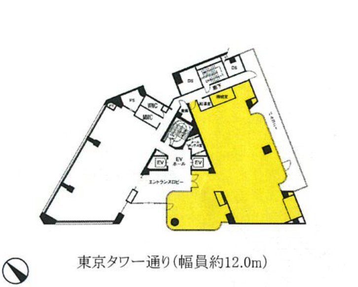 32芝公園ビル 1階 フロア図