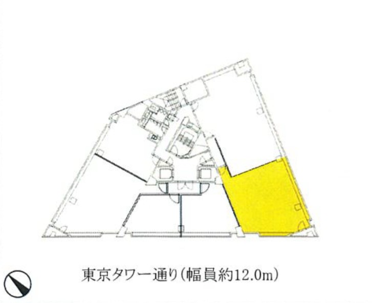 32芝公園ビル 405号室 フロア図