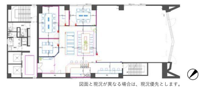 茅場町イーストスクエア2階 フロア図